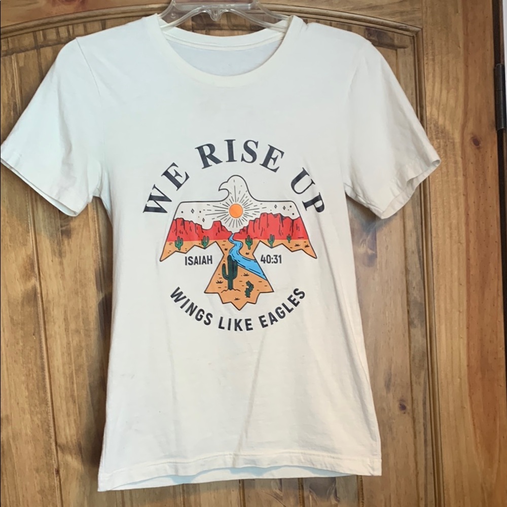 Bella Canvas Cream Graphic Tee - We Rise Up